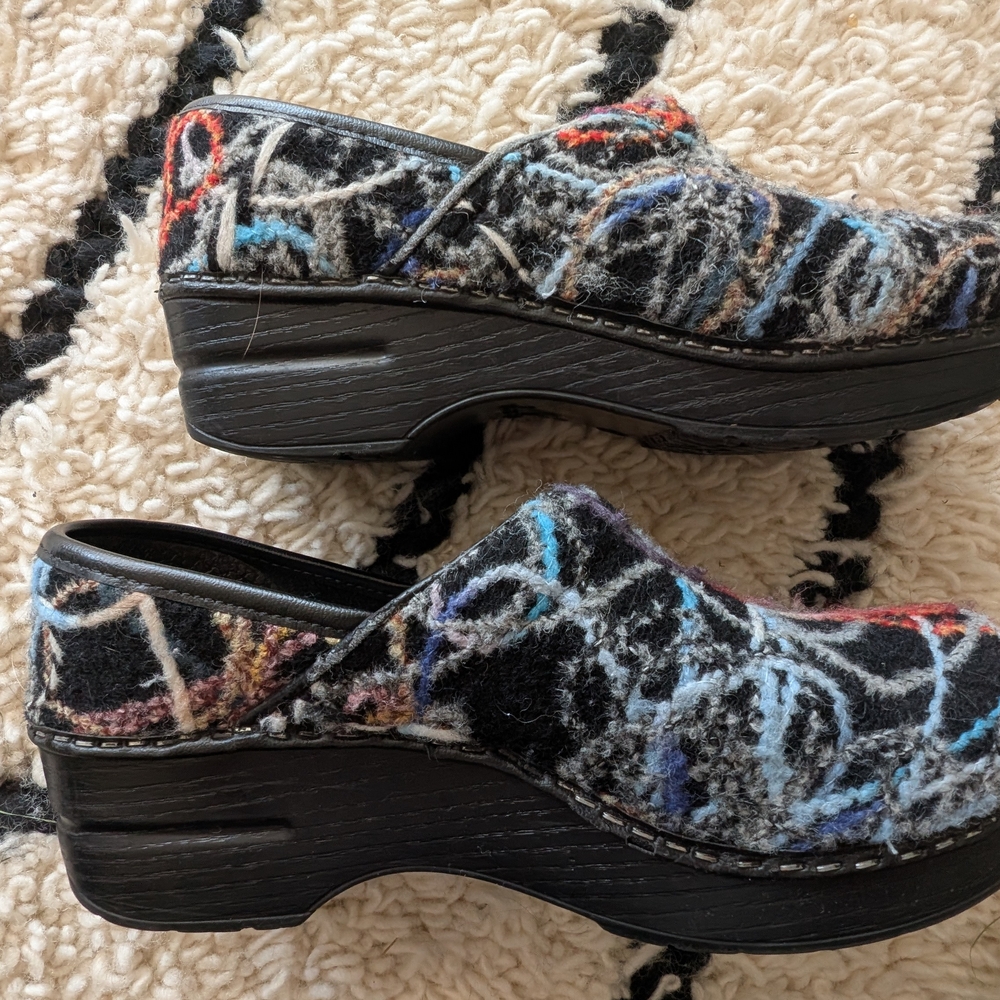 Dansko Multicolor Patterned Clogs - image 2